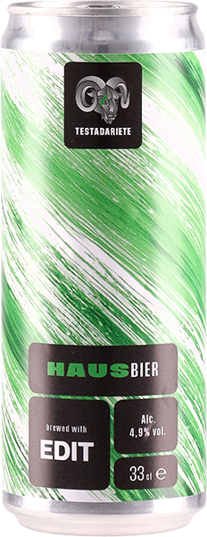 Testadariete - w/EDIT Brewing - Hausbier (GLUTEN FREE) - 4,9% - 12 Lattine x 33 cl
