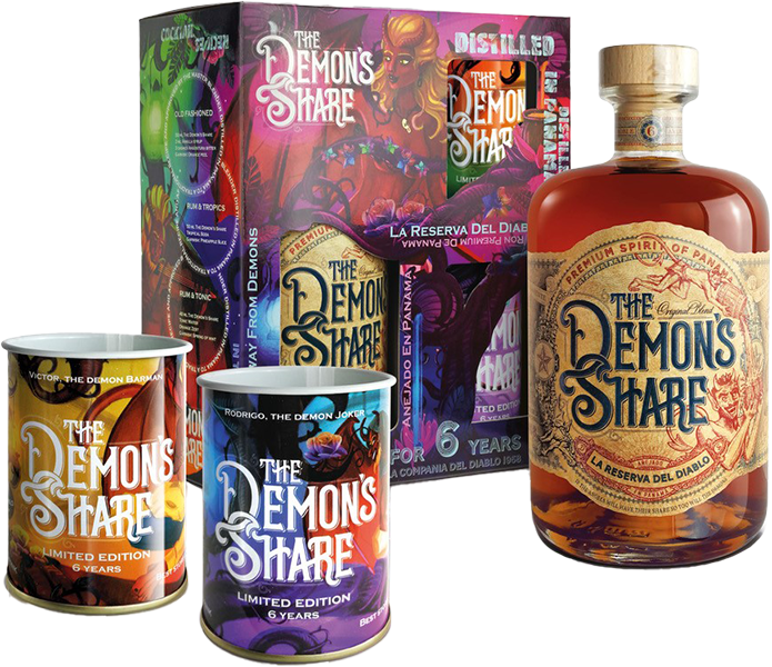 THE DEMON'S SHARE 6 YO GIFT GLASS PACK