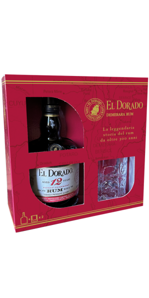 RUM EL DORADO 12 YO GLASS PACK 2025